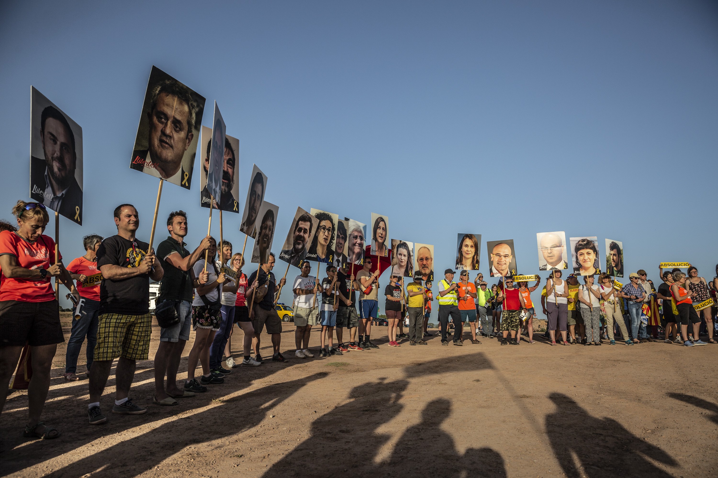 Los presos felicitan la Diada