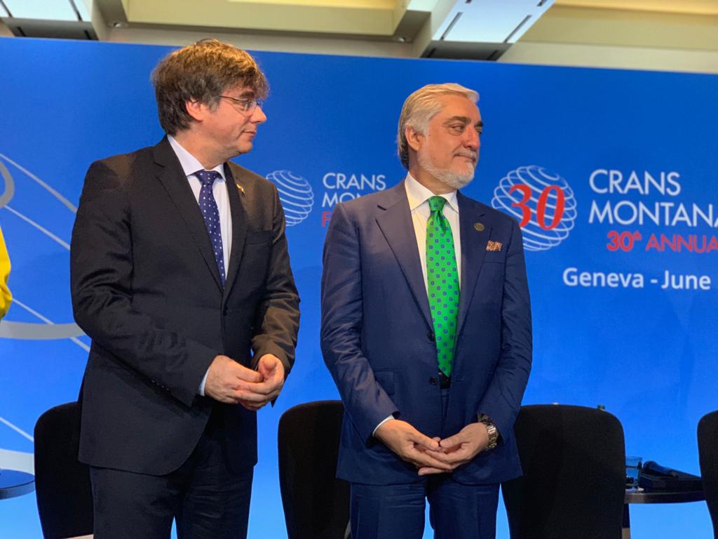 El Crans Montana Forum presenta Puigdemont com a exiliat i denuncia l'existència de presos polítics