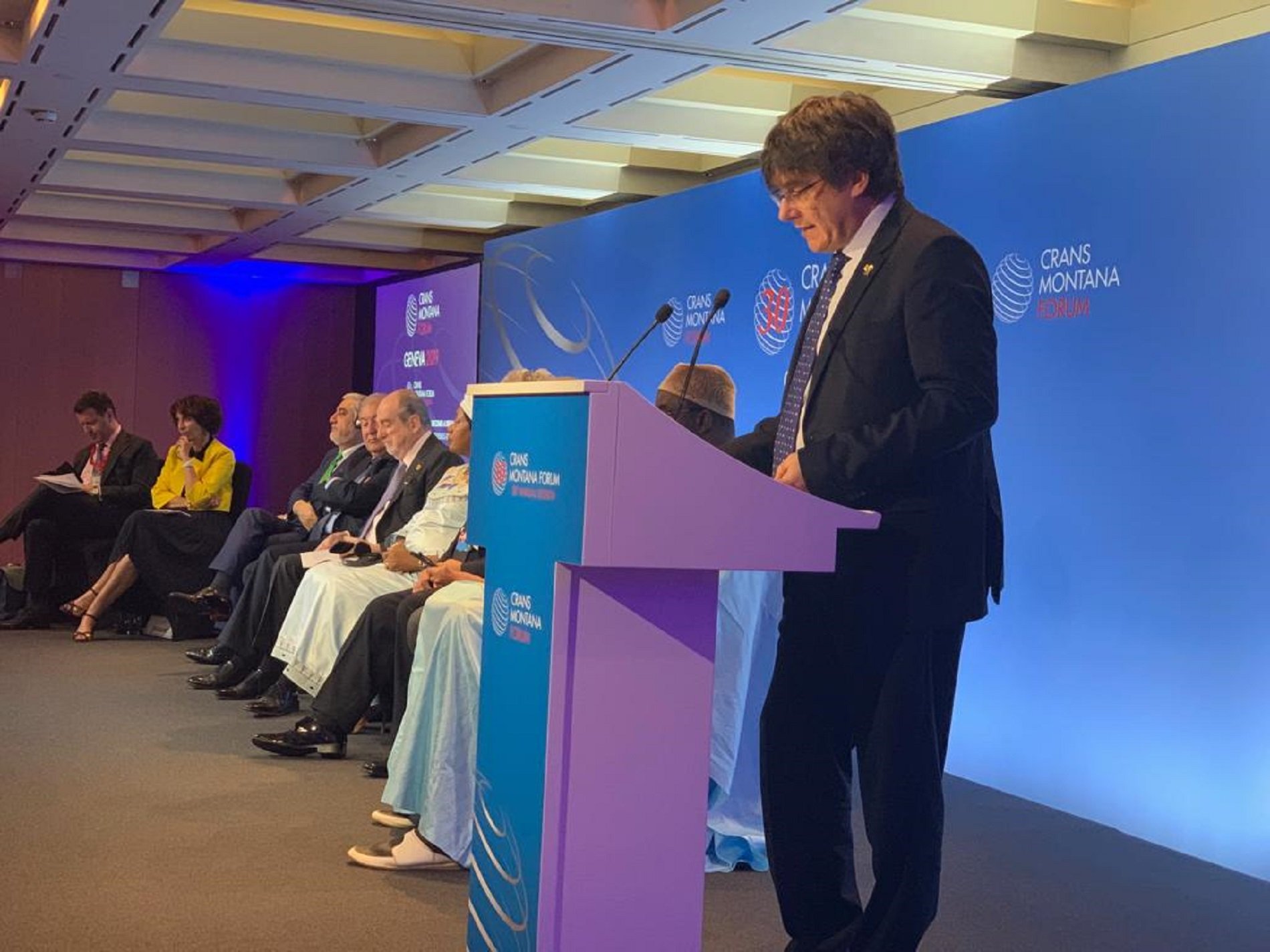 Puigdemont, in Geneva, denounces violations of MEPs rights