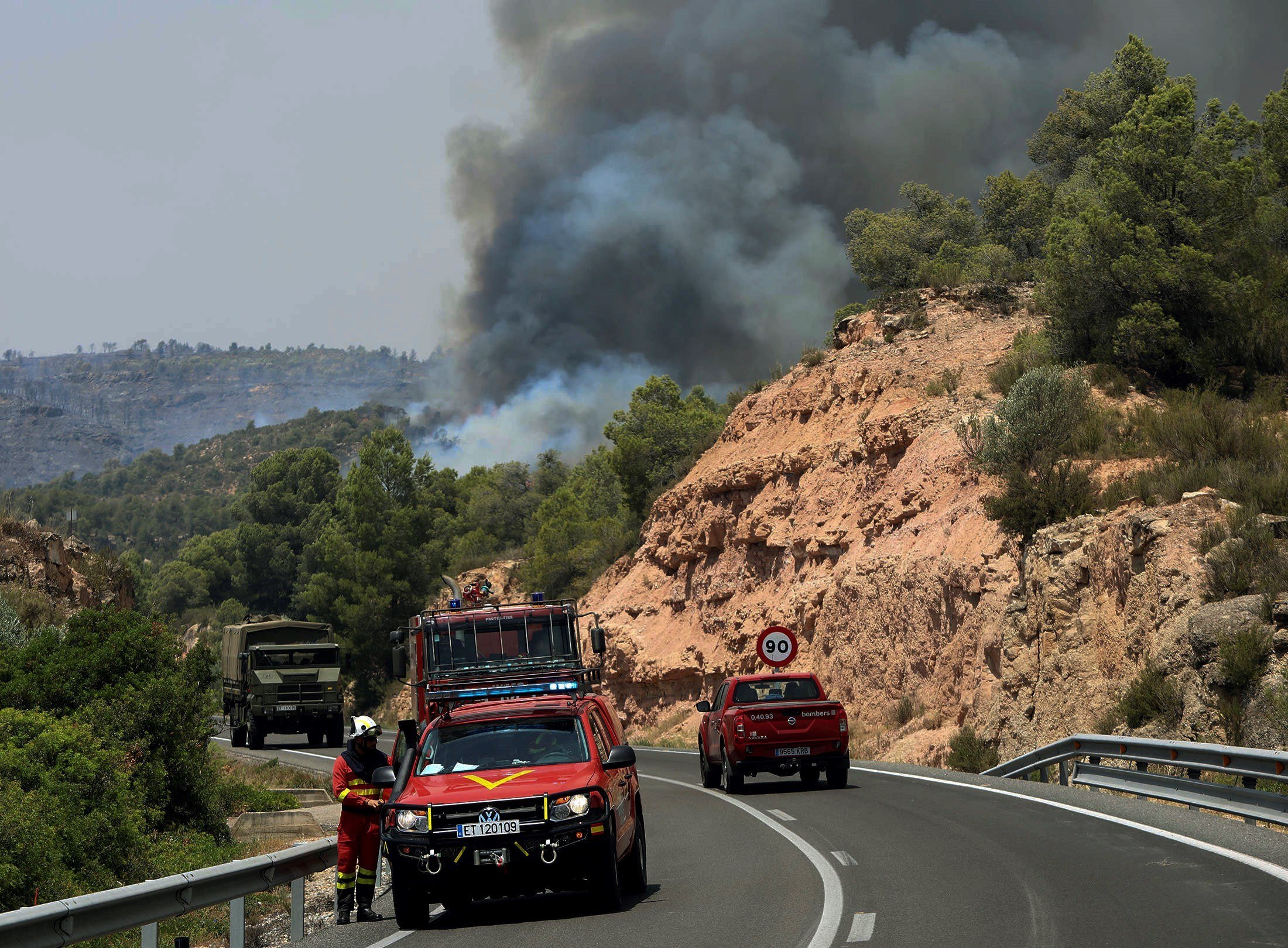 L'allisada d'un bomber a un espanyolista