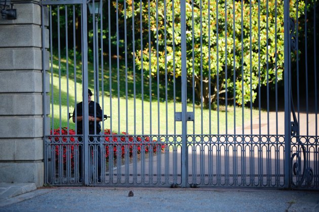 seguretat policial montjuic visita rei   sergi alcazar