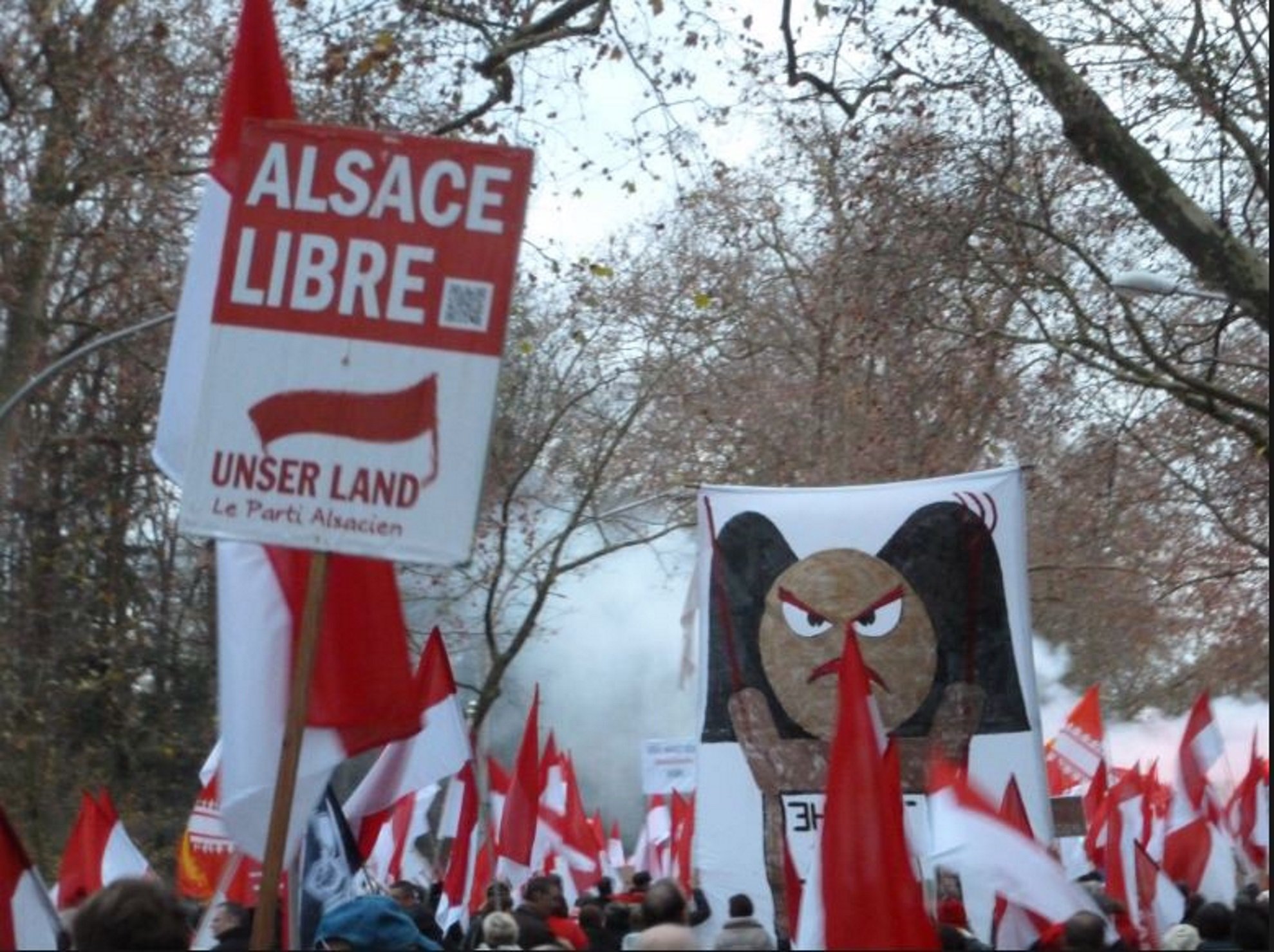 Unser Land crida els alsacians a manifestar-se també el dia 2 a Estrasburg