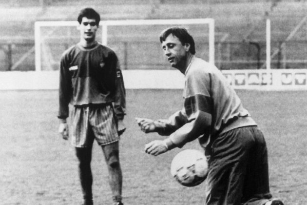 Johan Cruyff Pep Guardiola Johan Cruyff Pep Guardiola