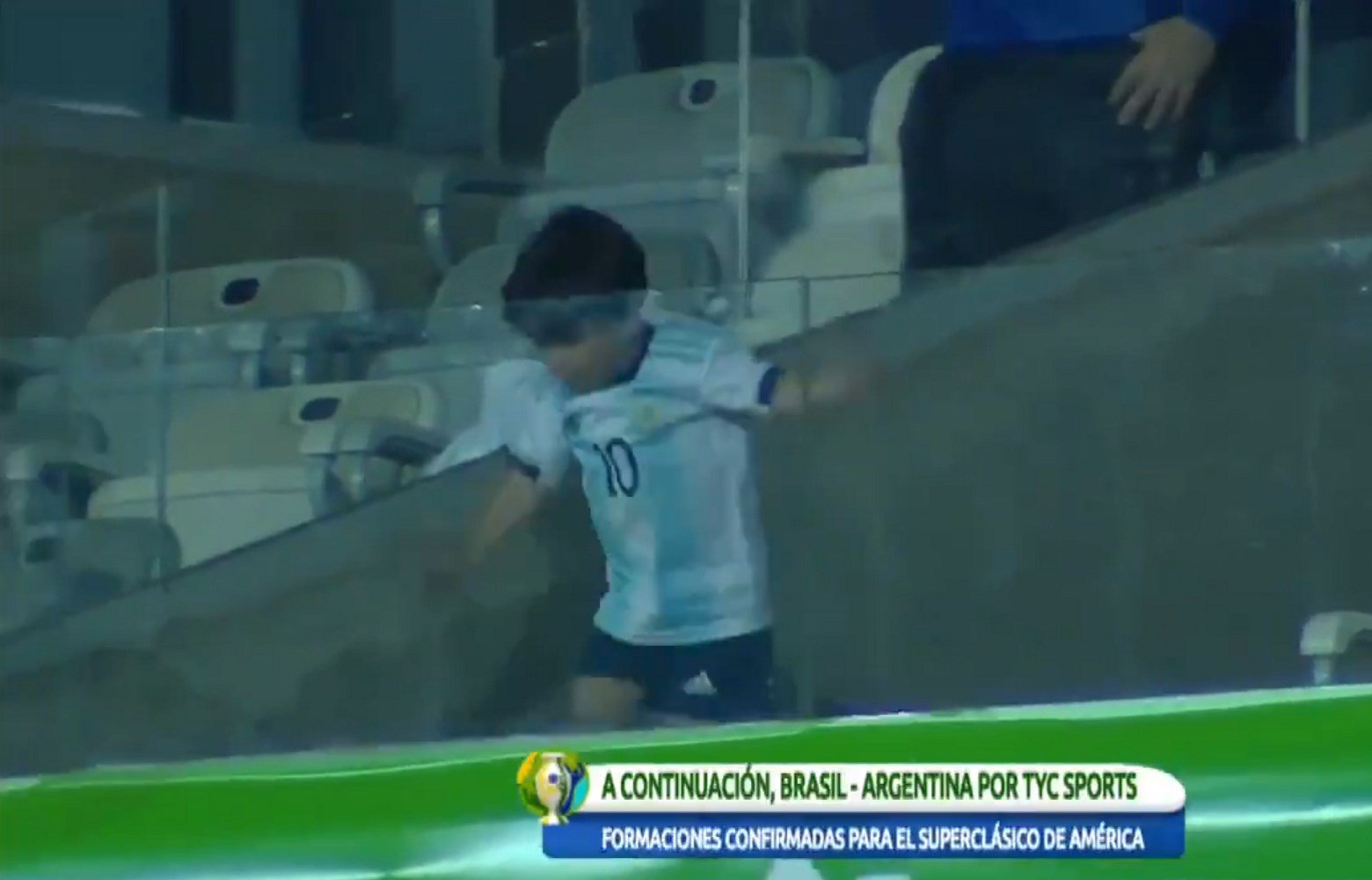 Els fills de Messi, protagonistes involuntaris de la derrota de l'Argentina