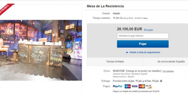 Taula Broncano subasta ebay