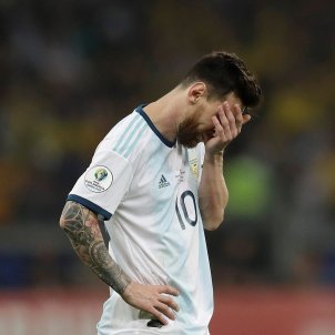 Messi trist Argentina Brasil Copa America EFE
