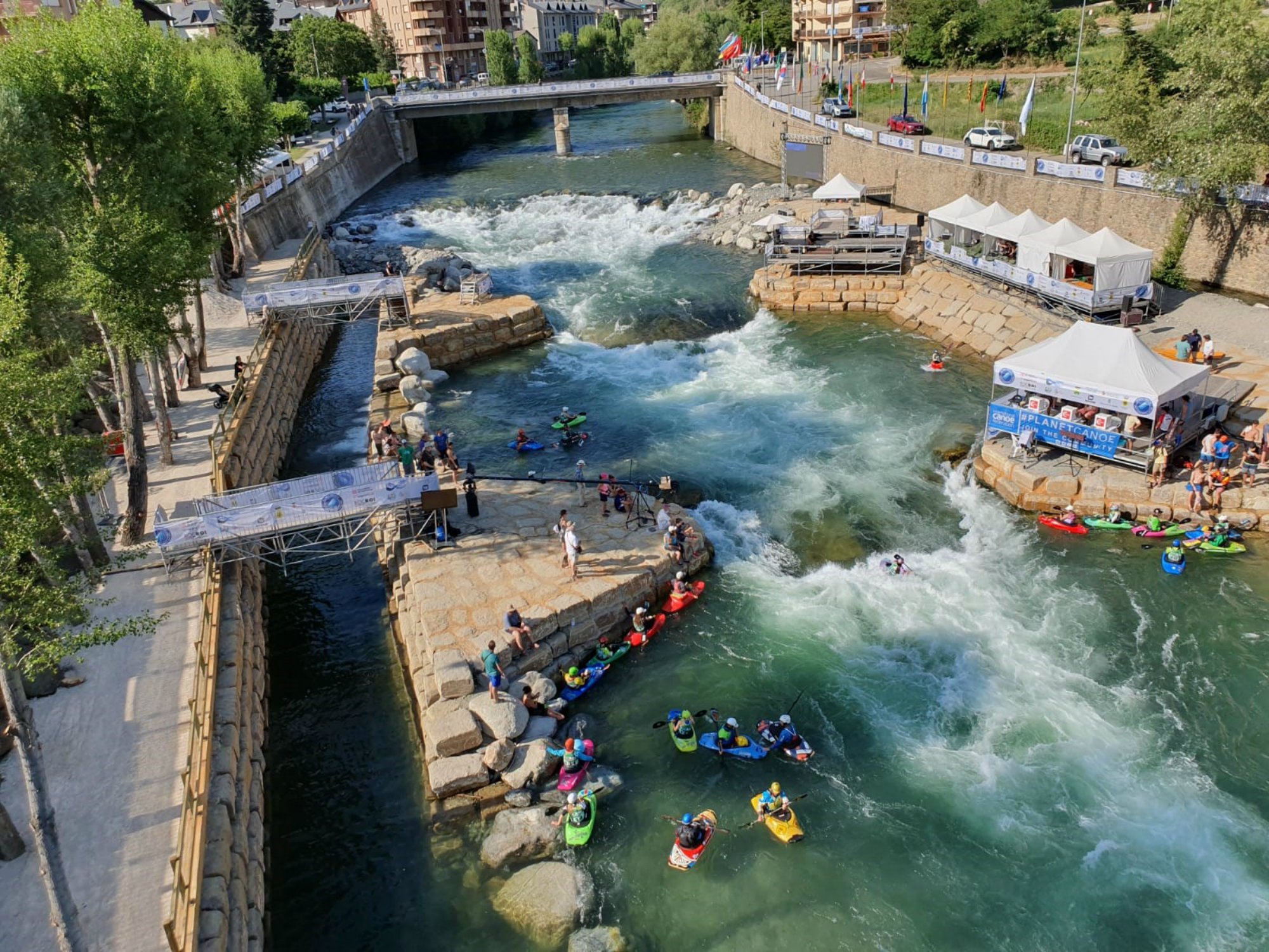 Sort estrena l’únic estadi fix d’estil lliure d’Europa en el Campionat del Món de caiac freestyle