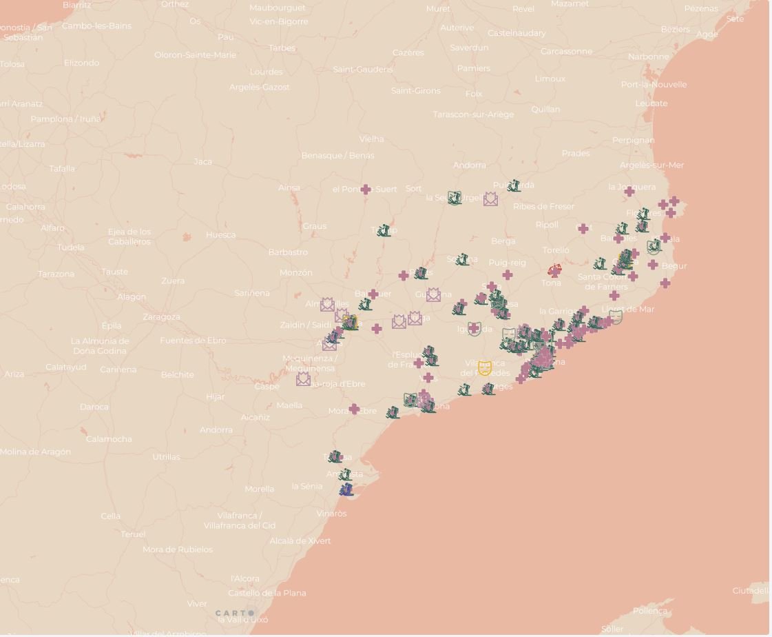 Mapa interactiu de la "repressió" de l'1-O
