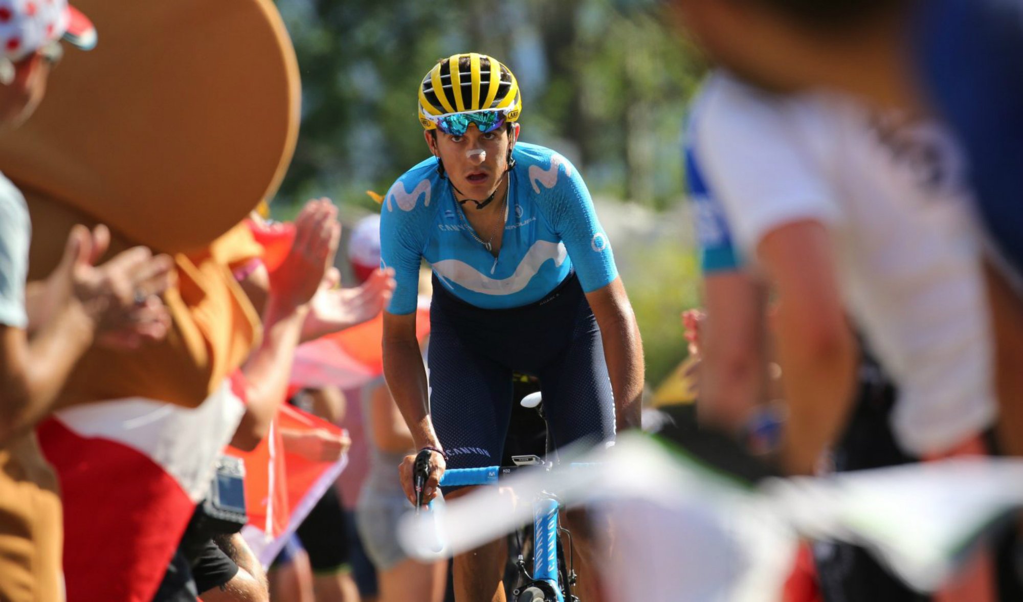 El ciclista vilanoví Marc Soler, del Movistar Team, un català al Tour de França