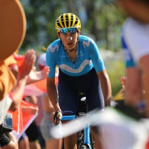 El ciclista vilanoví Marc Soler, del Movistar Team, un català al Tour de França