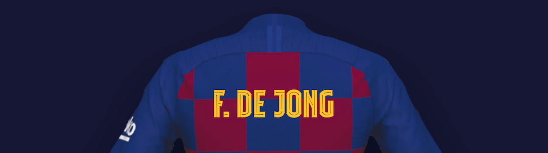 De Jong tipografia Barça 2019 20 Barça FC Barcelona