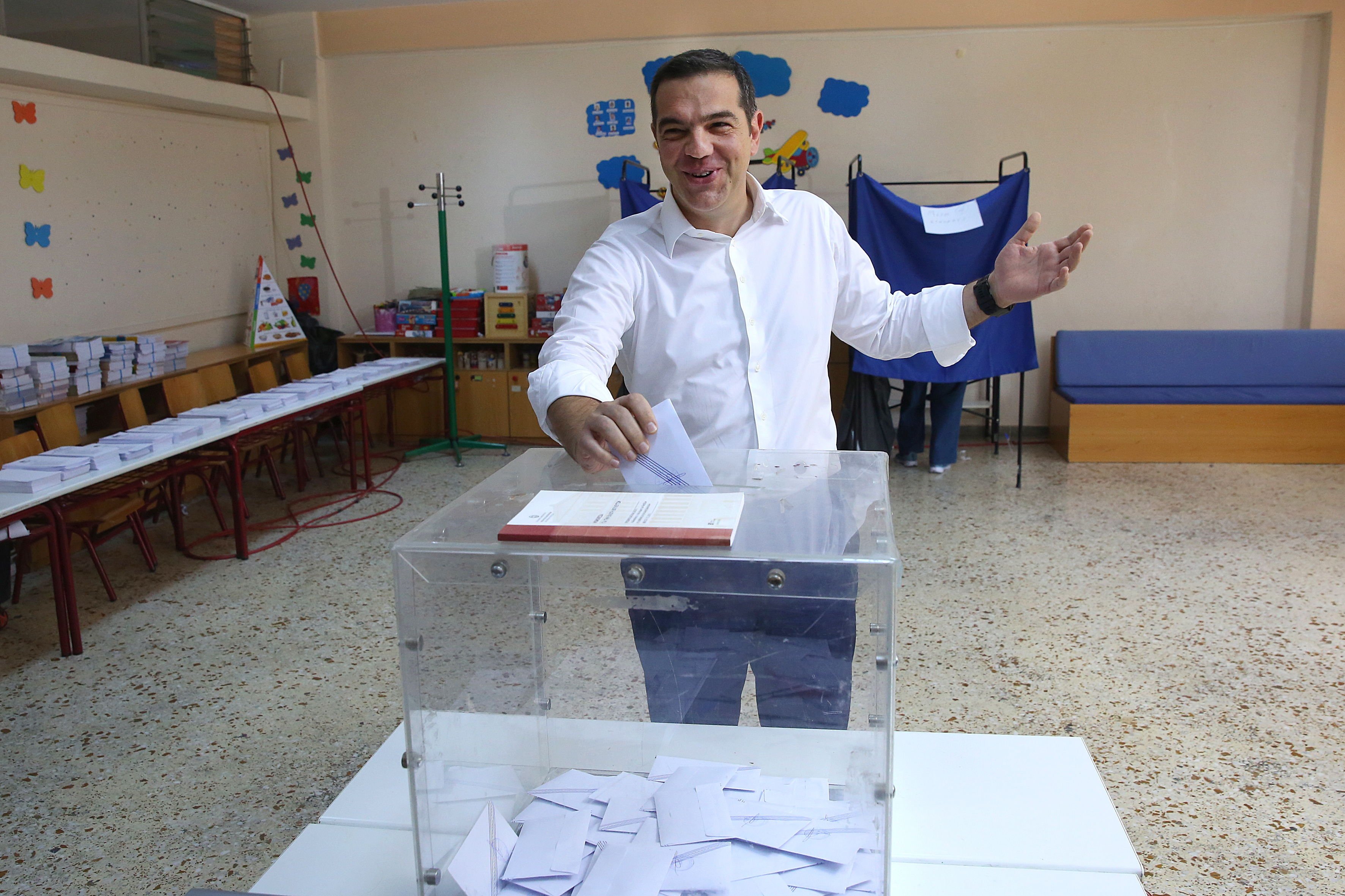 Tsipras perdria les eleccions, segons sondejos a peu d'urna