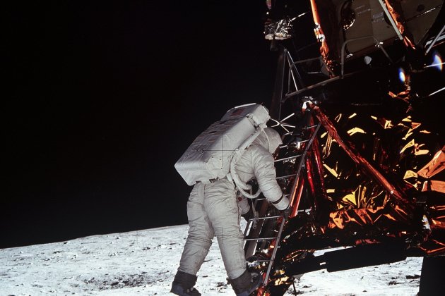 Aldrin baja a la luna NASA