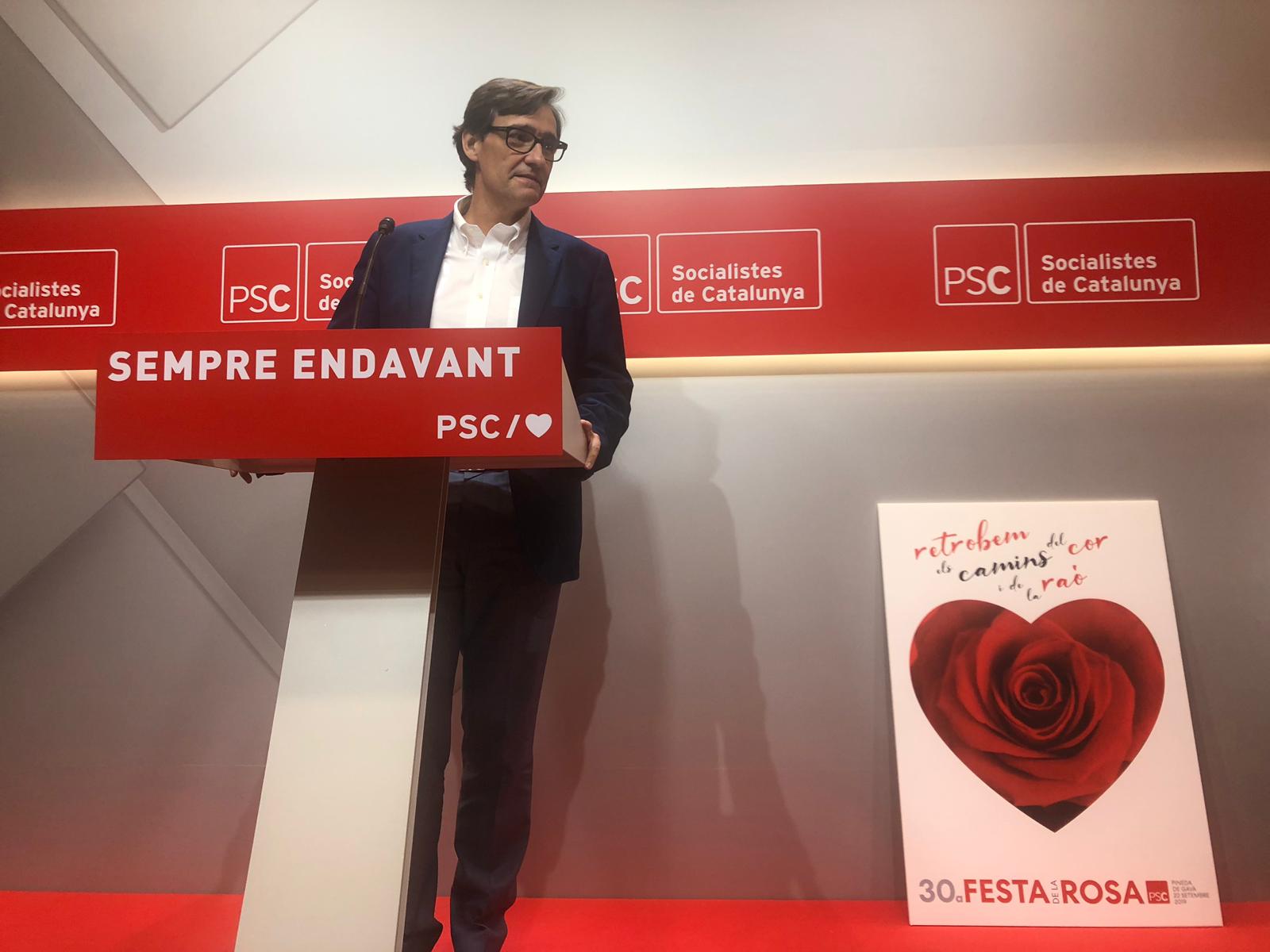 El PSC indignado exige "seriedad" a ERC: "Esto no es una subasta"