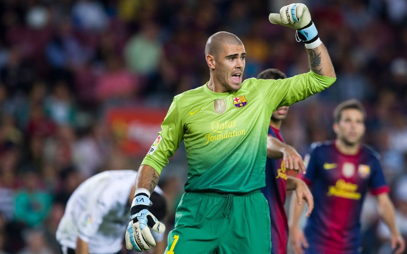 Víctor Valdés, entre el Barça B y el juvenil