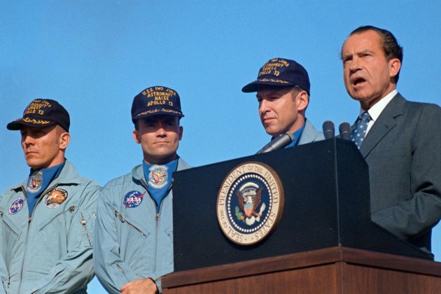 Discurs Nixon en el Hickham Air Force Base NASA