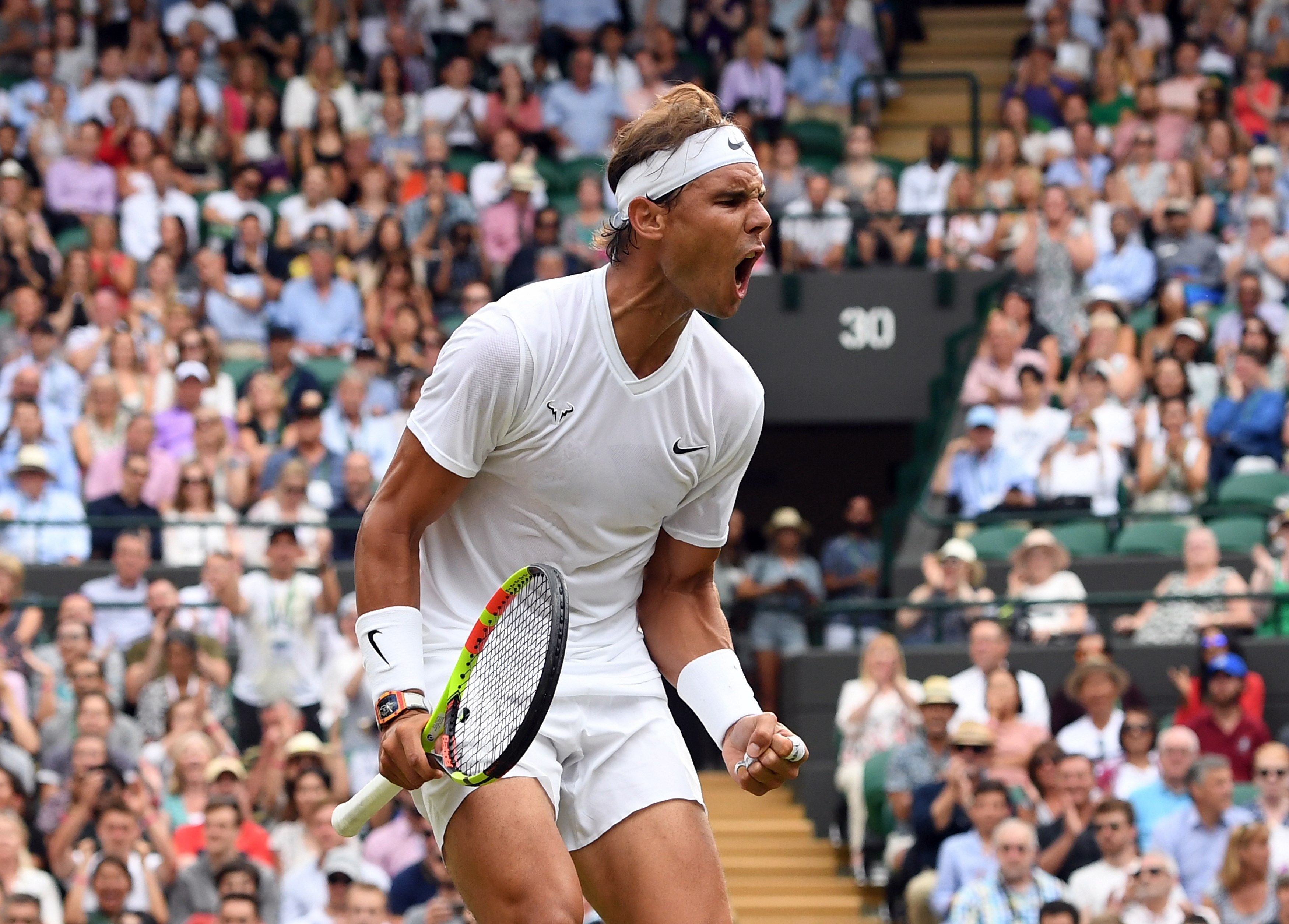 Nadal elimina a Querrey y se enfrentará a Federer en las semifinales de Wimbledon