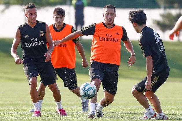 Eden Hazard entrenamiento Real Madrid