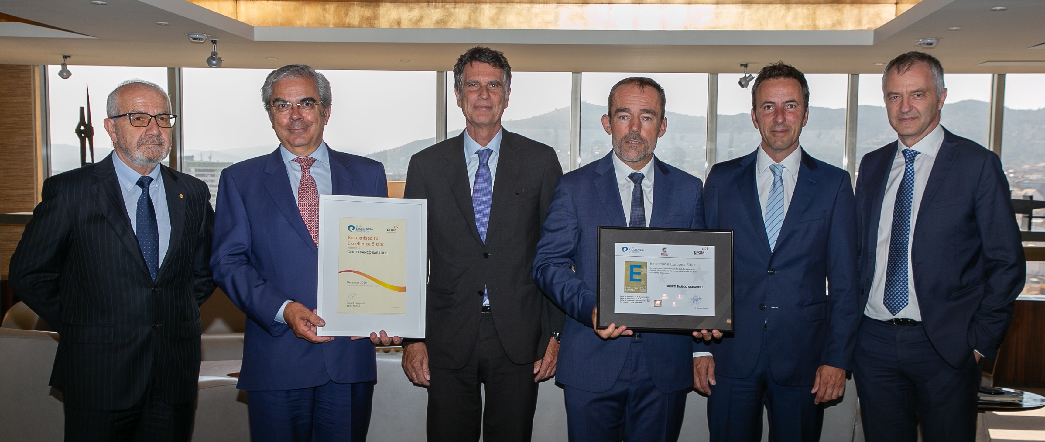 Banc Sabadell renueva el Sello de Excelencia EFQM
