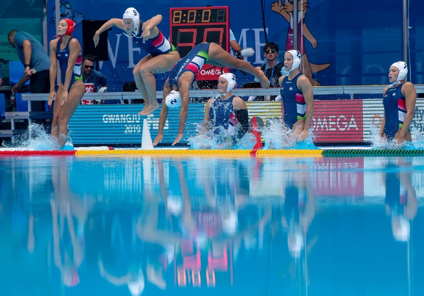 Histórica y humillante goleada de Hungría a Corea del Sur en el Mundial de waterpolo