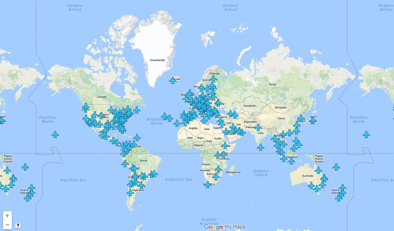 Aquest mapa desvela les claus del wifi dels aeroports
