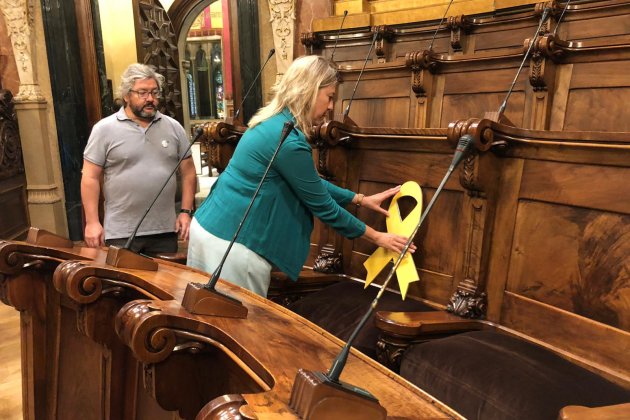 Llaç groc ajuntament de Barcelona Quim Forn