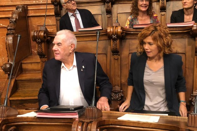 Ernest Maragall i Elisenda Alamany ple ajuntament barcelona   Marina fernández