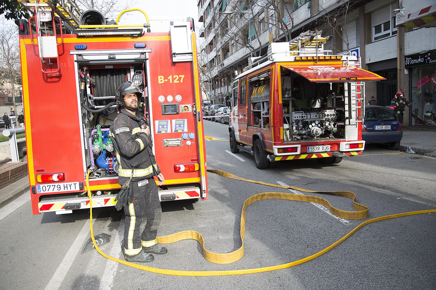 Los Bombers reciben más de 200 avisos a causa de la tormenta