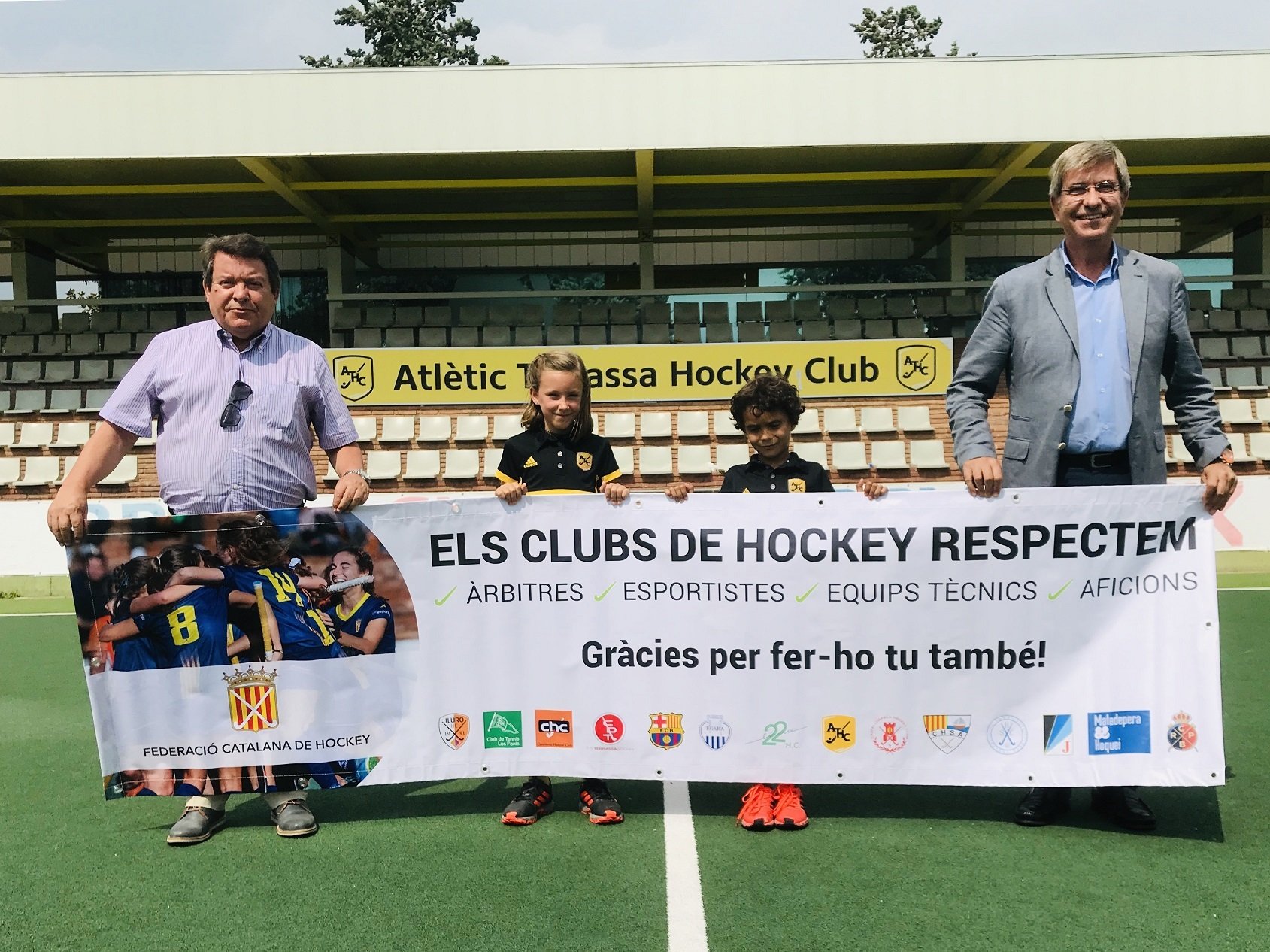 La Federació Catalana de Hockey inicia la campanya VALORS a l'Atlètic Terrassa