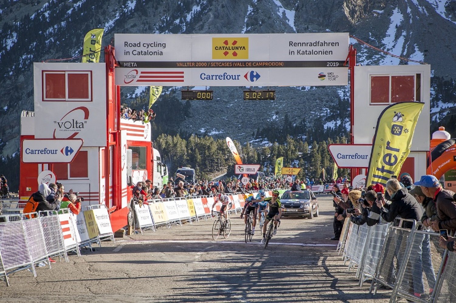 Vallter 2000 i Port Ainé, l'alta muntanya de l'edició centenària de la Volta Ciclista Catalunya