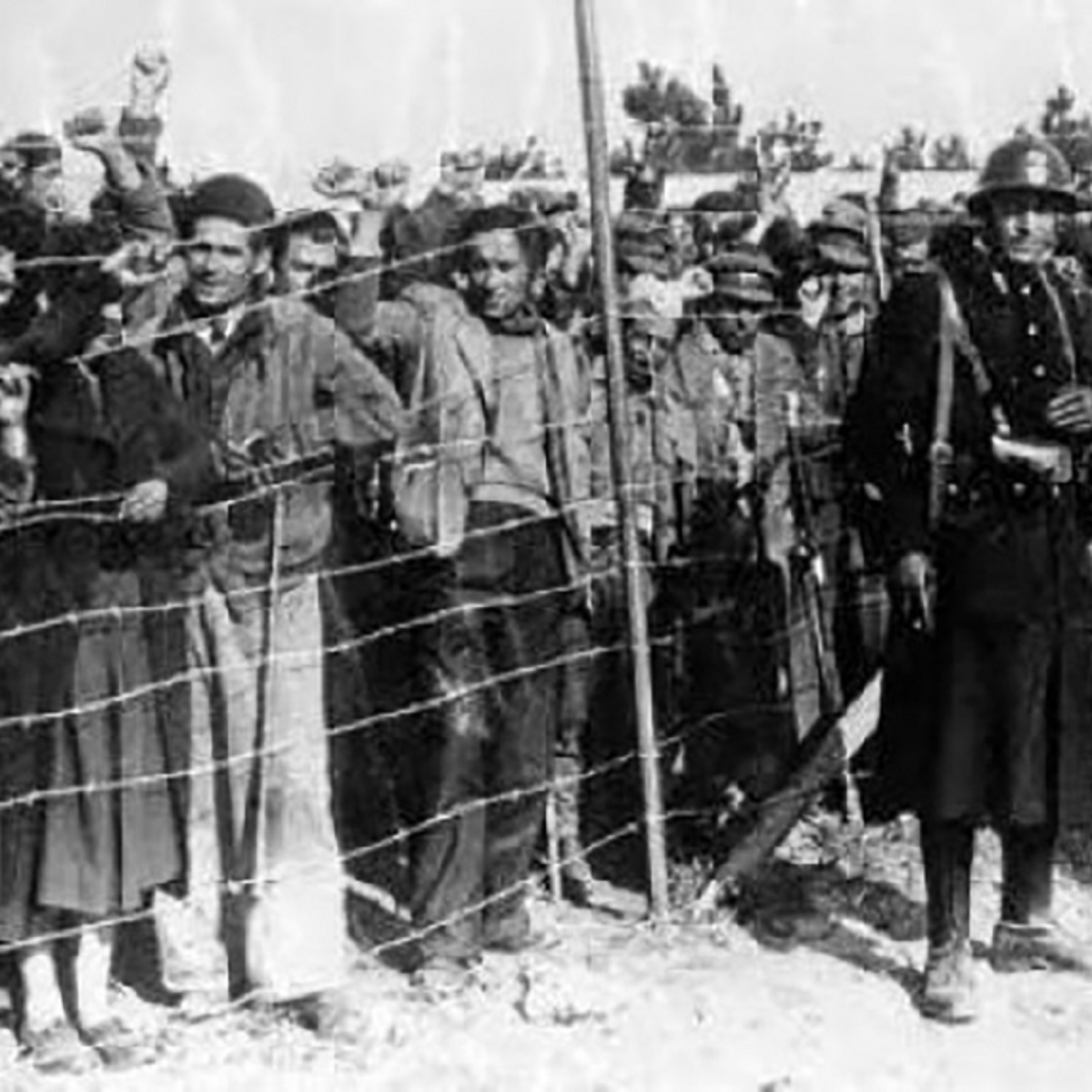 França fa pública la xifra de 500.000 refugiats republicans. Camp de concentració d'Argelers (1939). Font Ajuntament de Badalona