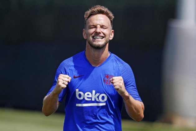 Ivan Rakitic entrenament Barça FC Barcelona