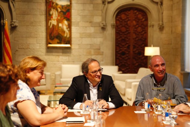 Torra Llach reunió reunió del consell assessor per a l'impuls del Fòrum Cívic i Social pel Debat Constituent Sergi Alcàzar