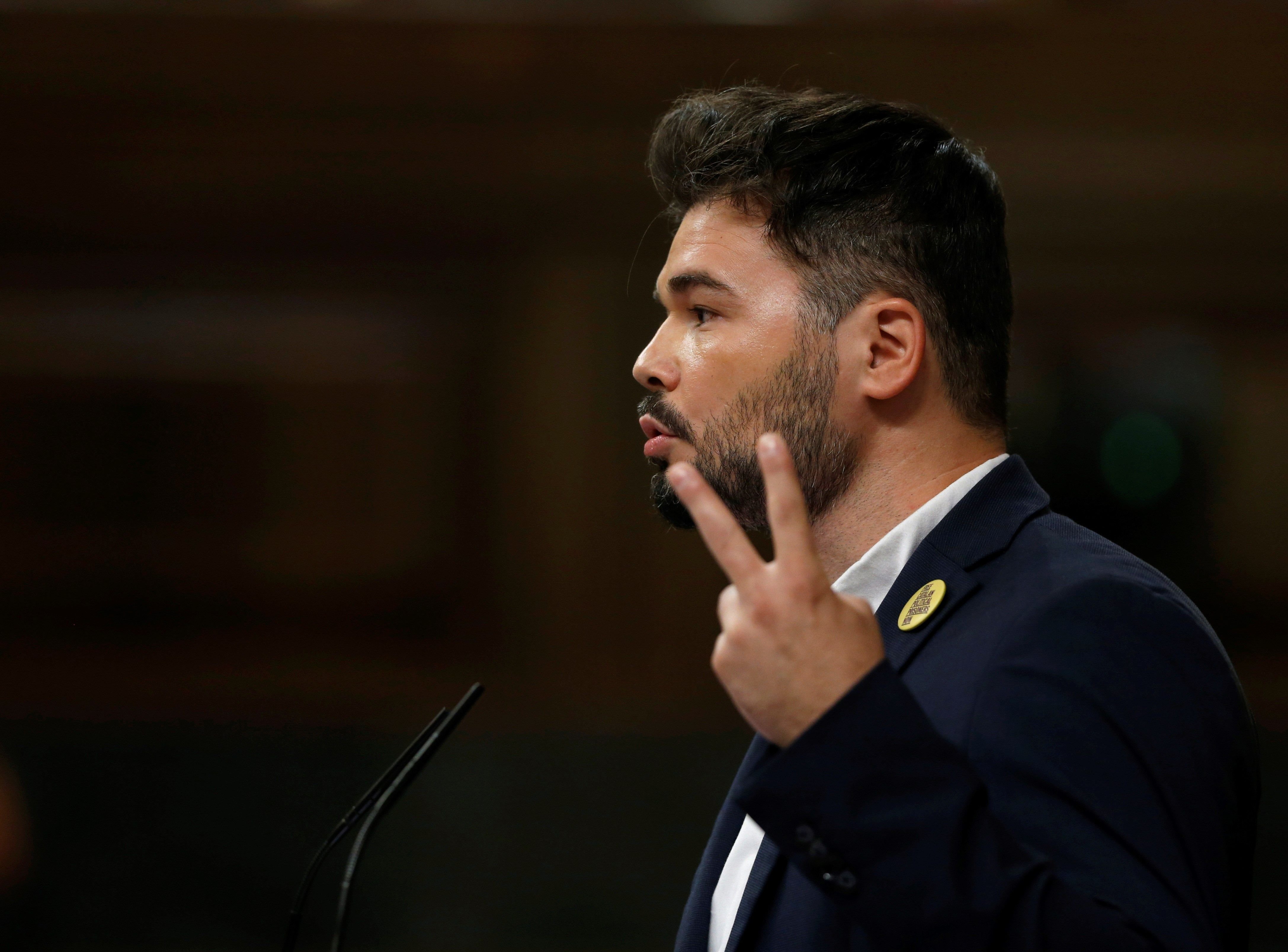 Catalan politician Rufián says "irresponsible" Sánchez "can still save the situation"