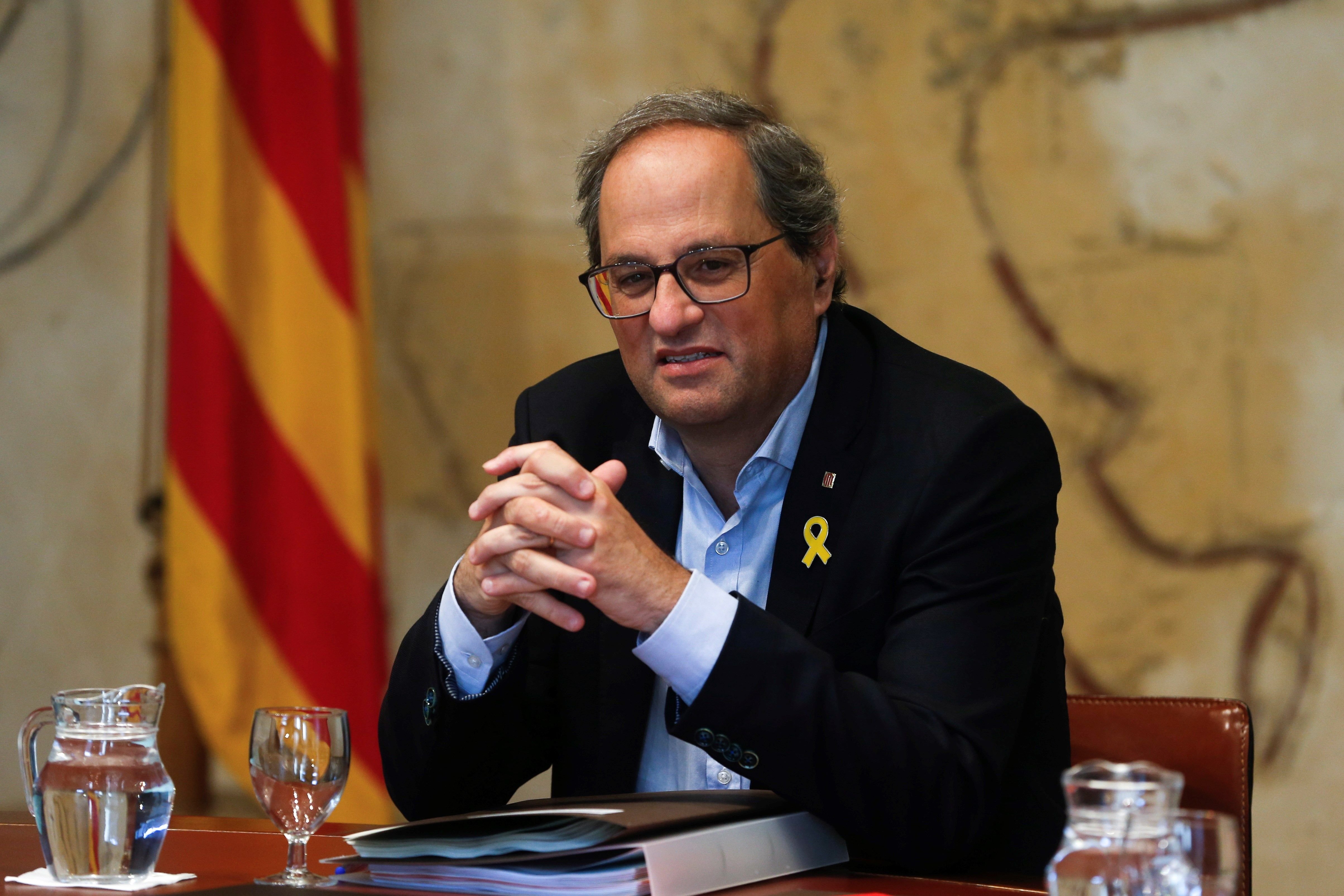 Torra anuncia accions legals per "irregularitats" en el seu judici