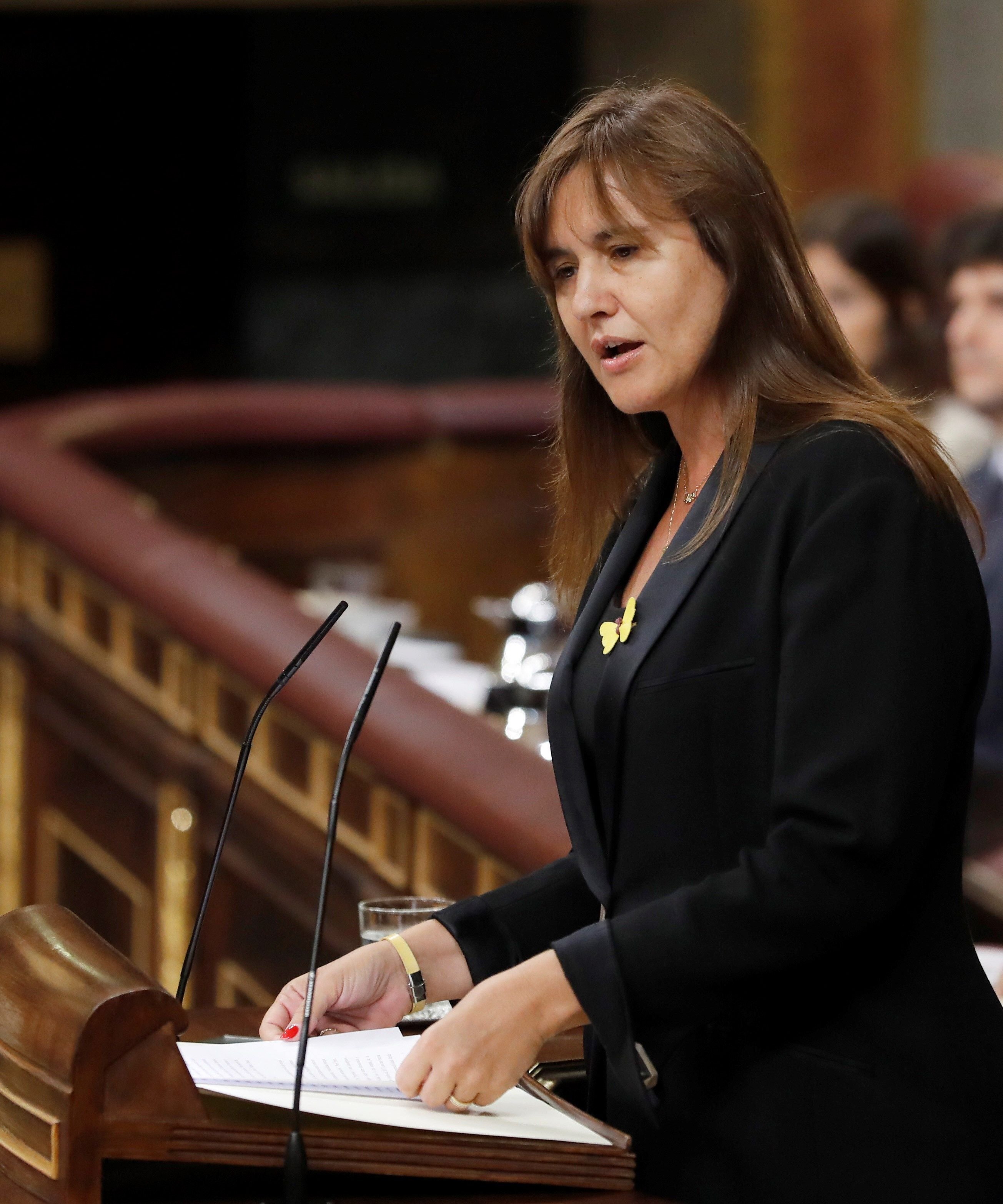 First speech in Congress by Borràs: "155 reasons" to vote against Sánchez