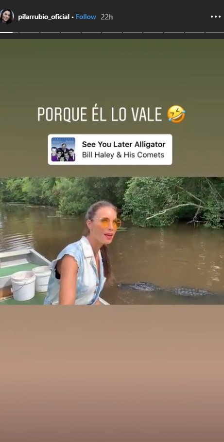 pilar rubio cocodril instagram