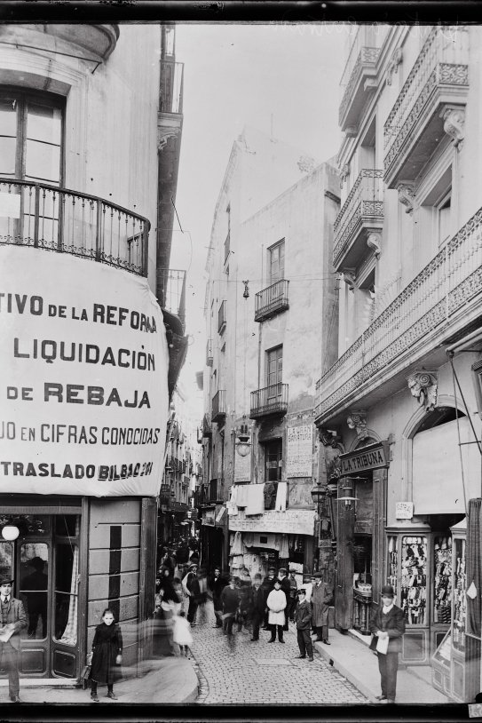 Carrer de l’Argenteria 1908 AFB A Mas