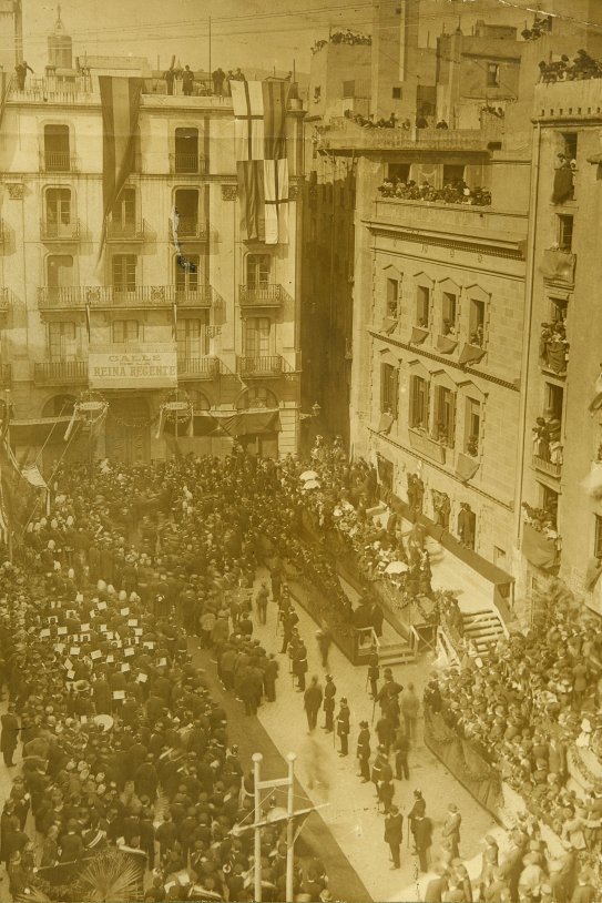 Inauguració obres reforma, 10 març 1908,AFB. A. Mas 