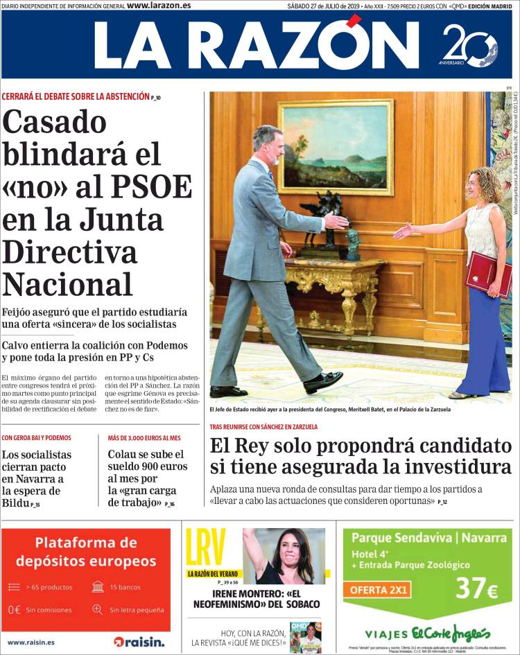 portada 27 la razon