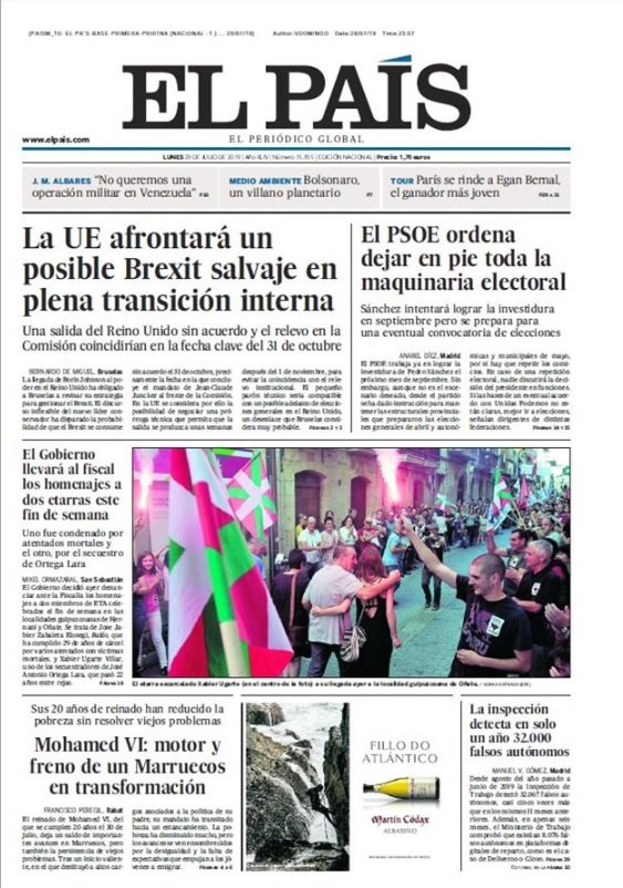 EL PAIS 29 julio