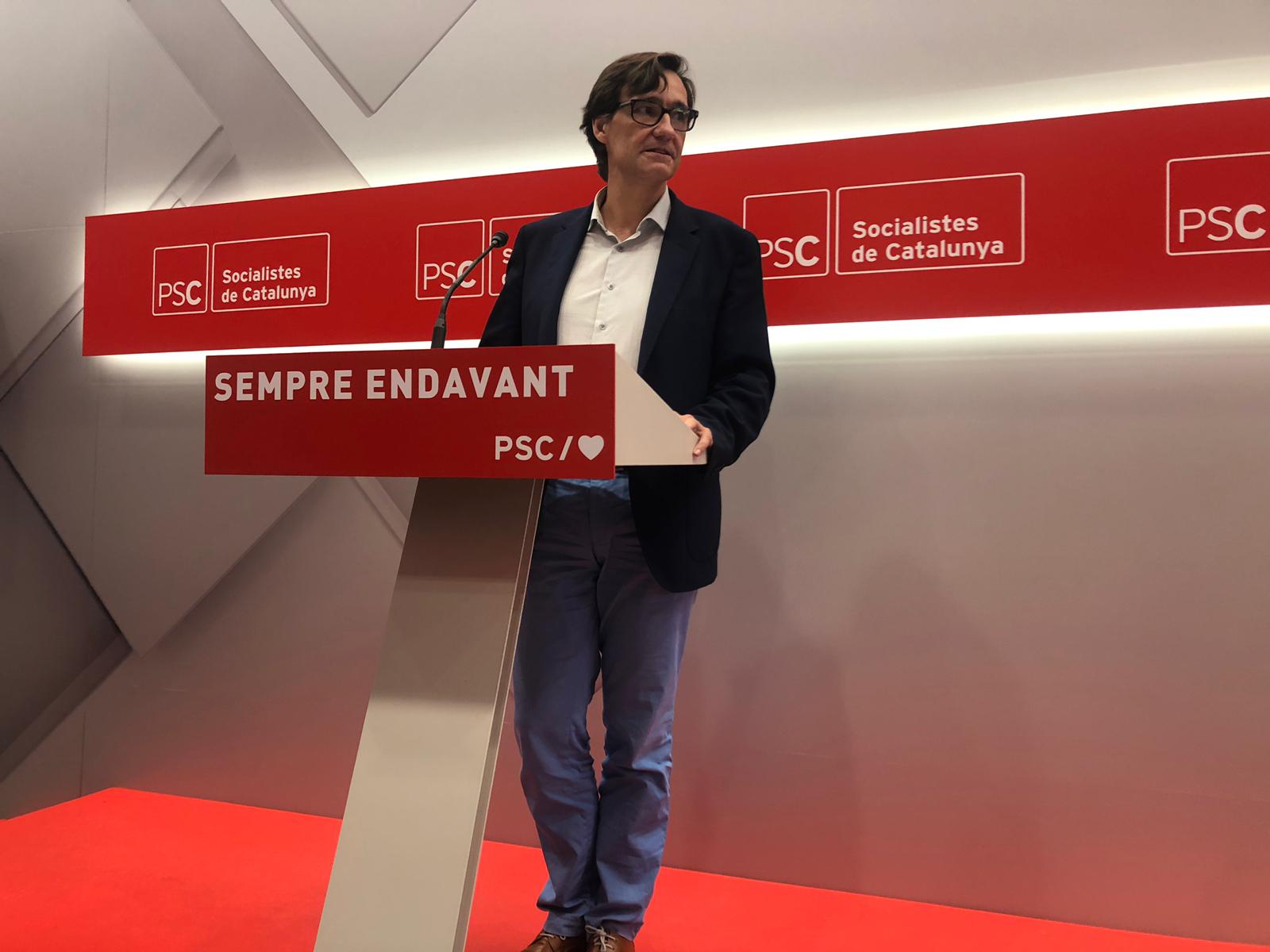 L'oferta del PSC al Govern: aprovar pressupostos i després convocar eleccions