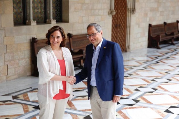EL NACIONAL Ada Colau i Quim Torra Sergi Alcàzar EL NACIONAL Ada Colau i Quim Torra Sergi Alcàzar