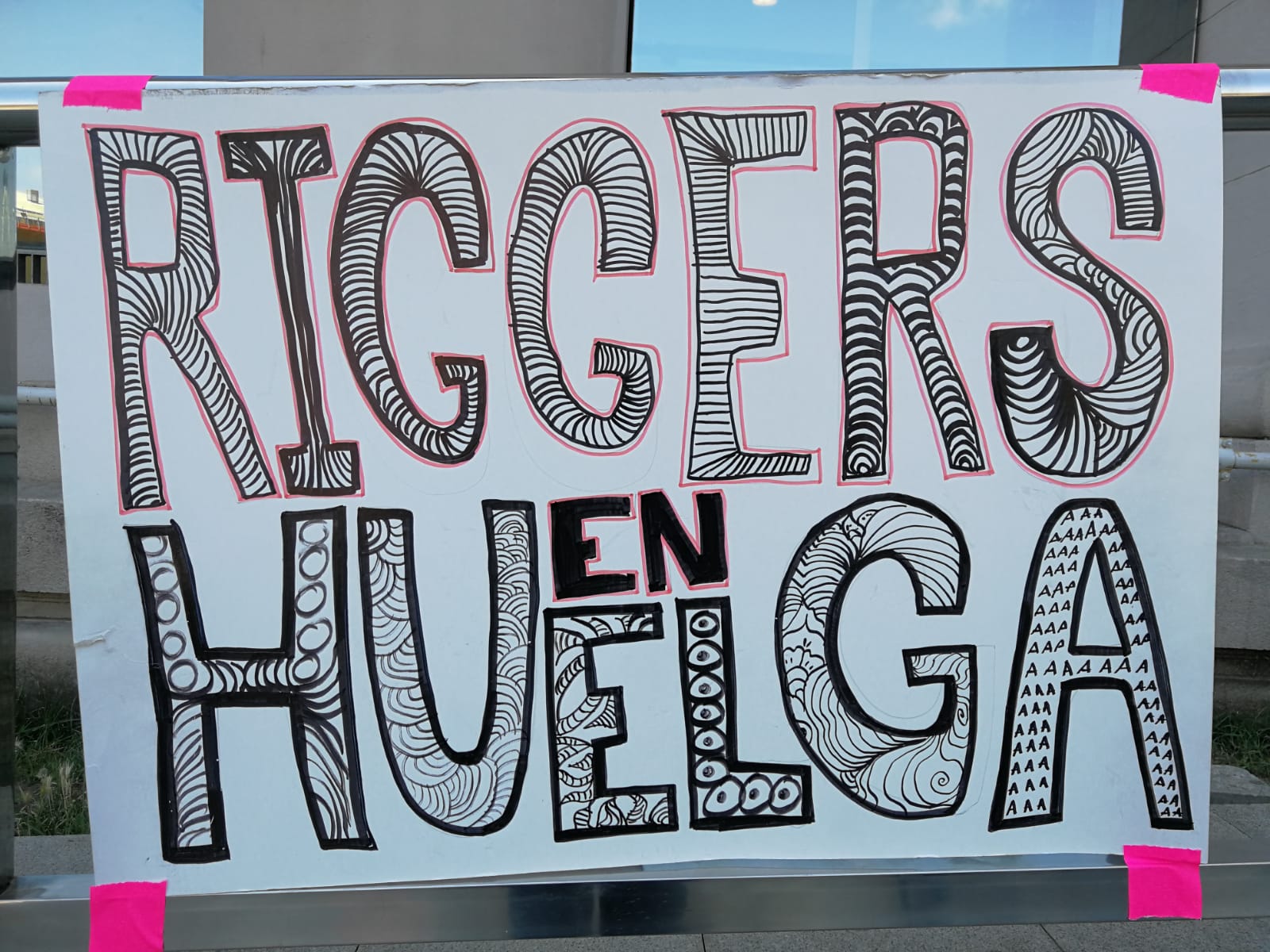 Els 'riggers' protesten davant la Fira de Barcelona pels canvis en la contractació