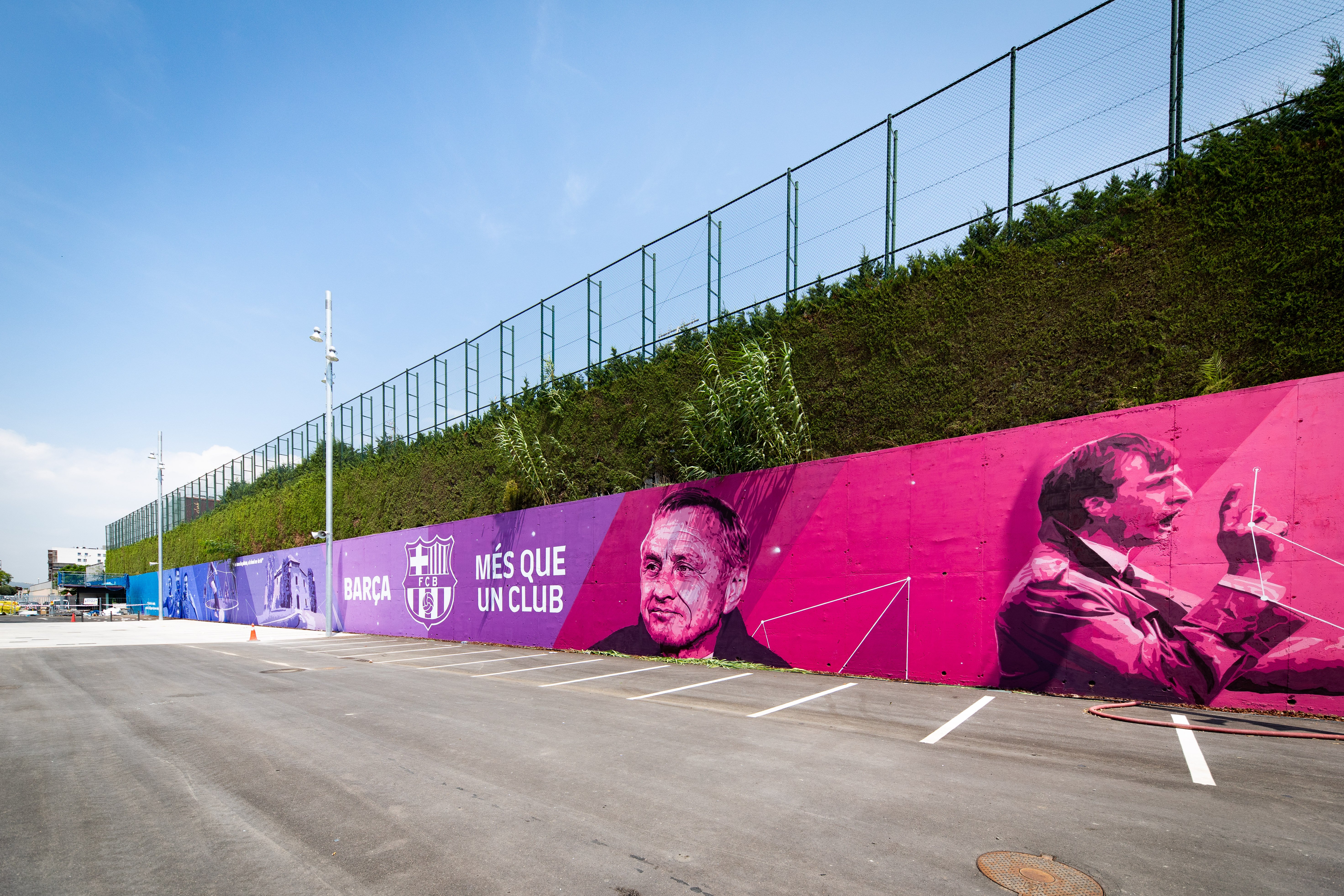 Així és el nou mural del Barça en homenatge a Johan Cruyff