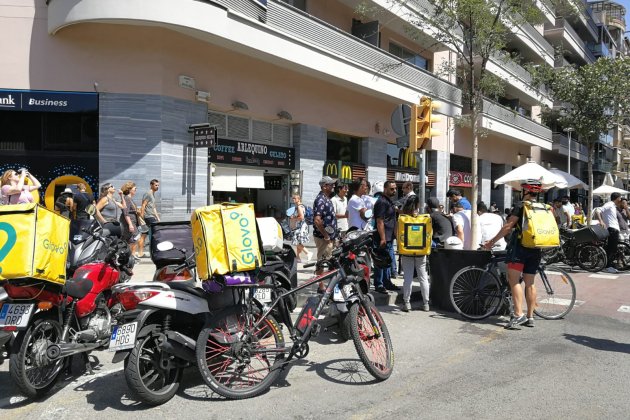 Riders Glovo protestes Anna Solé (2) Riders Glovo protestes Anna Solé (2)