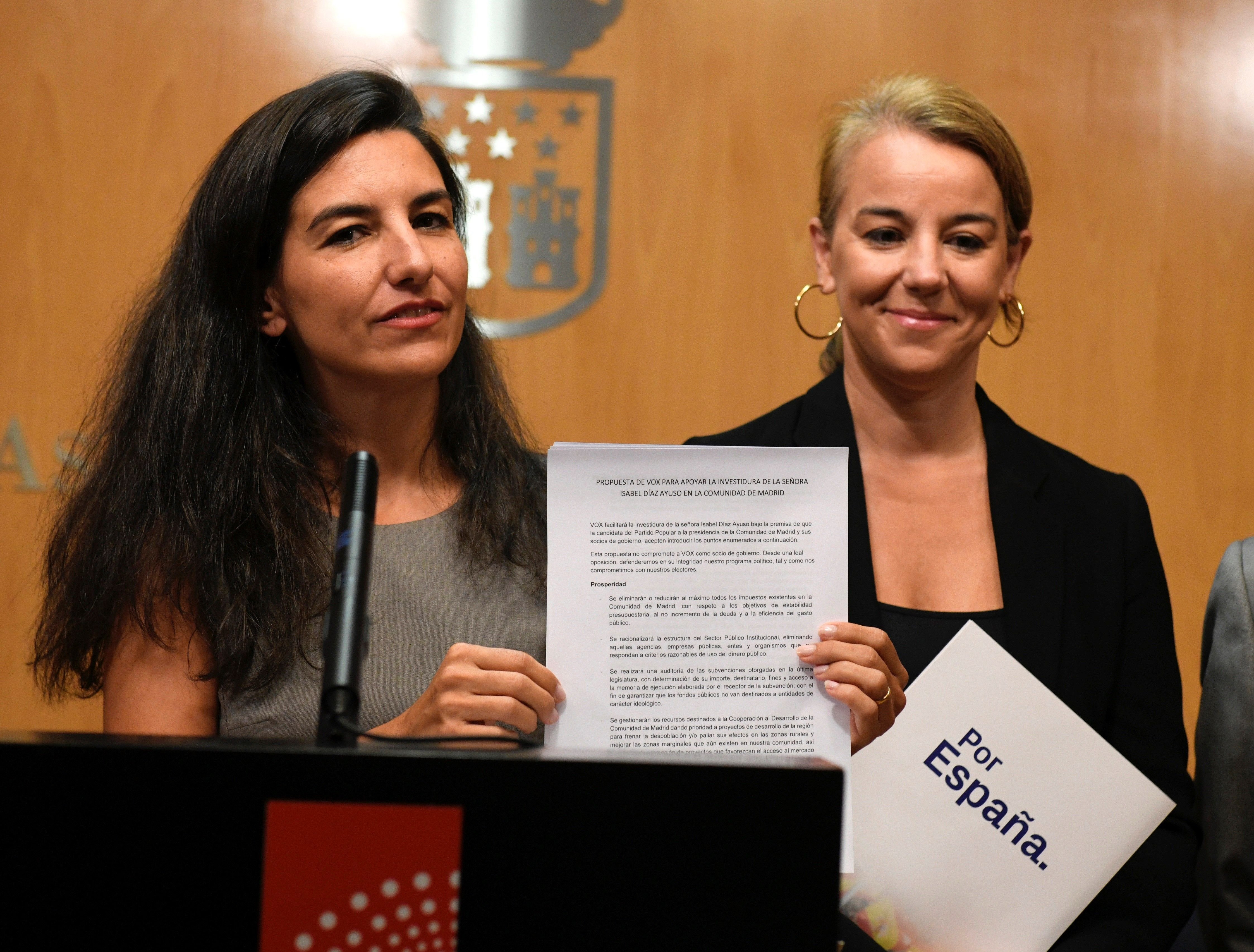 Via libre a la investidura de Díaz Ayuso en Madrid: Cs acepta las condiciones de Vox