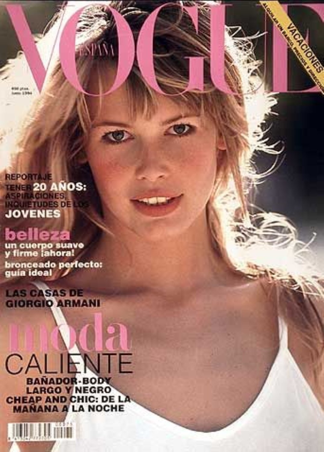 claudia schiffer llevada|traída vogue 1994