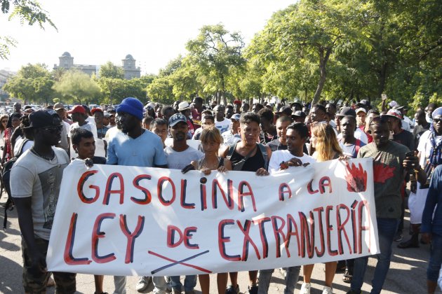 manifestación manteros - acn