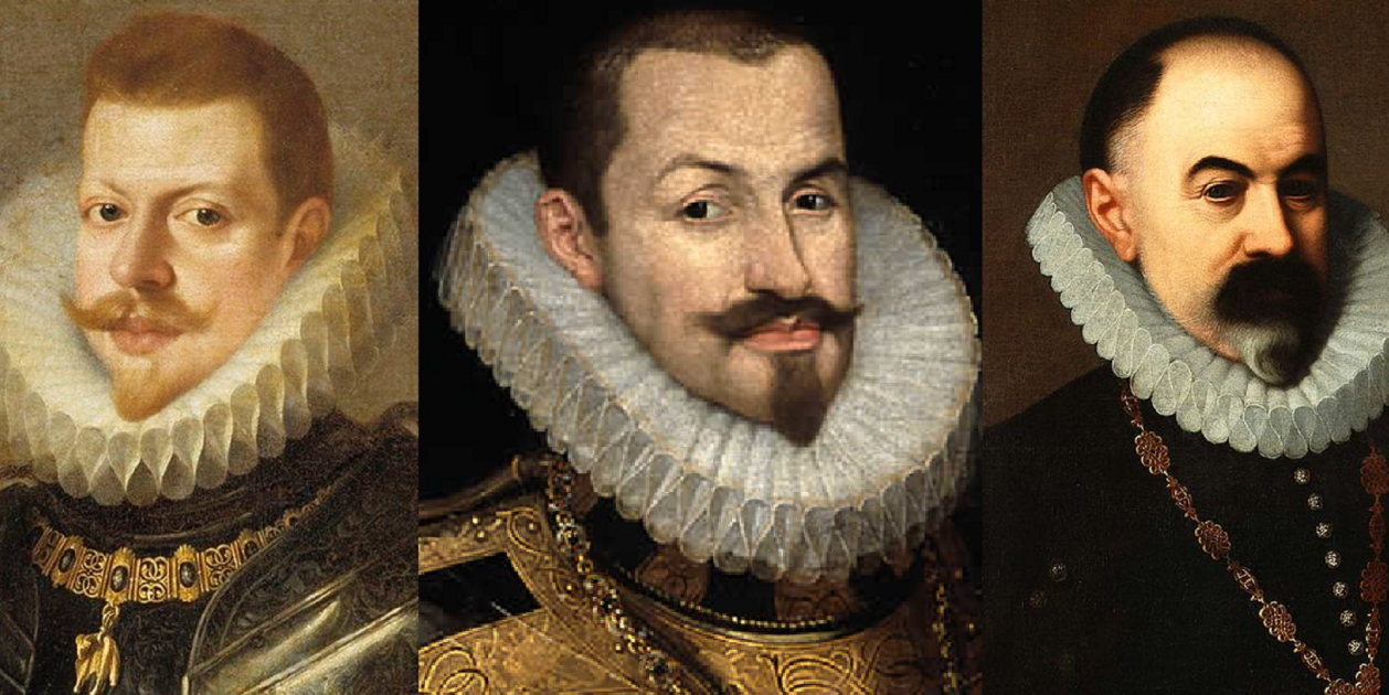 Felipe III, el duque de Lerma y Pedro Franqueza. VV.AA. Fuente Wikimedia Commons